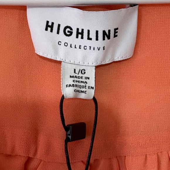 Highline Collective Floral Blouse with Ruffle Waist - Picture 3 of 4